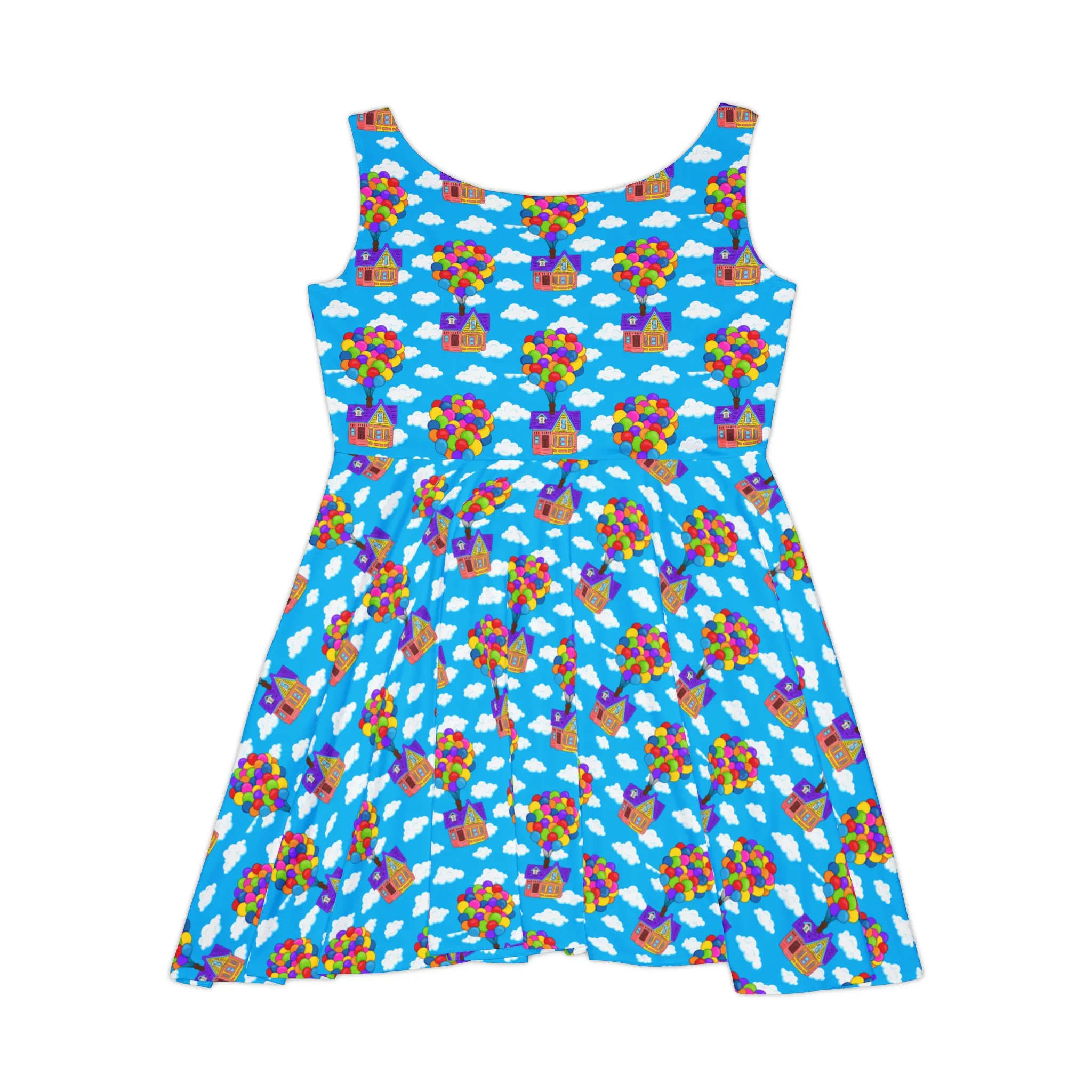 Disney Up Floating House Women's Skater Dress