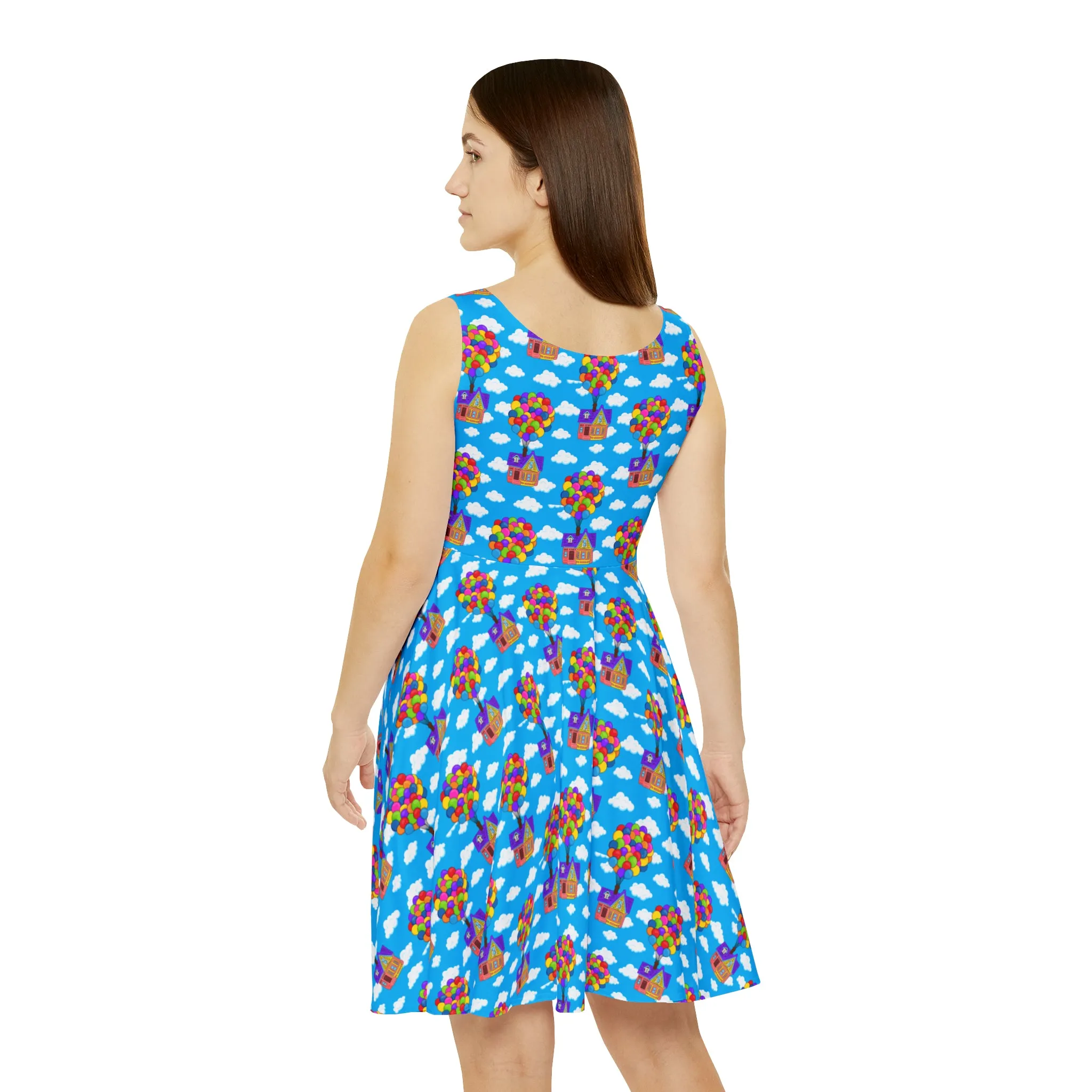 Disney Up Floating House Women's Skater Dress
