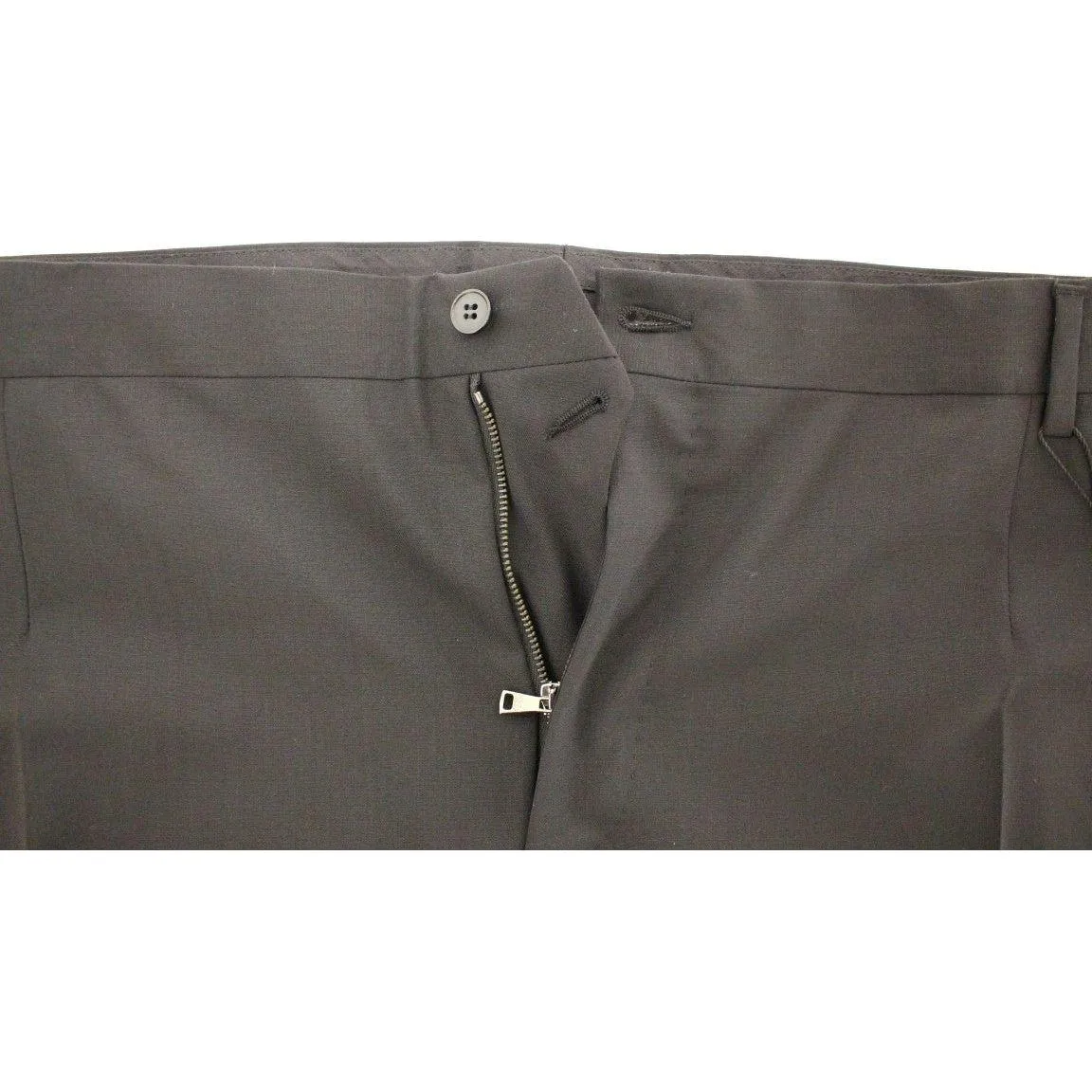 Dolce & Gabbana Elegant Pleated Black Wool Trousers
