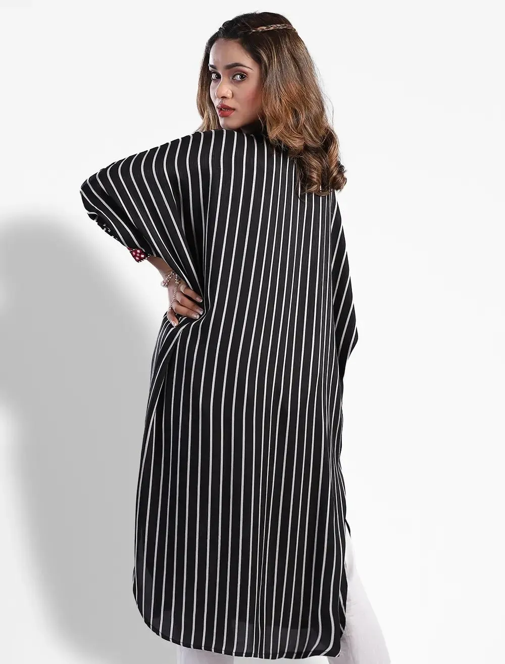 Drop Shoulder Stripe Kurti