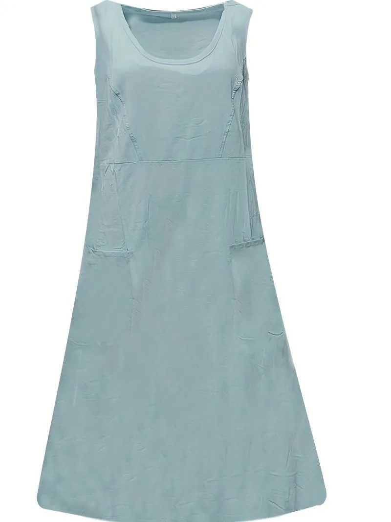 Eden - Pocket Front Solid Dress