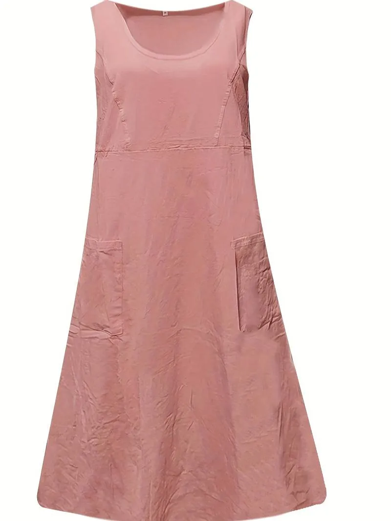 Eden - Pocket Front Solid Dress