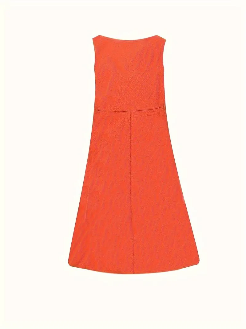 Eden - Pocket Front Solid Dress