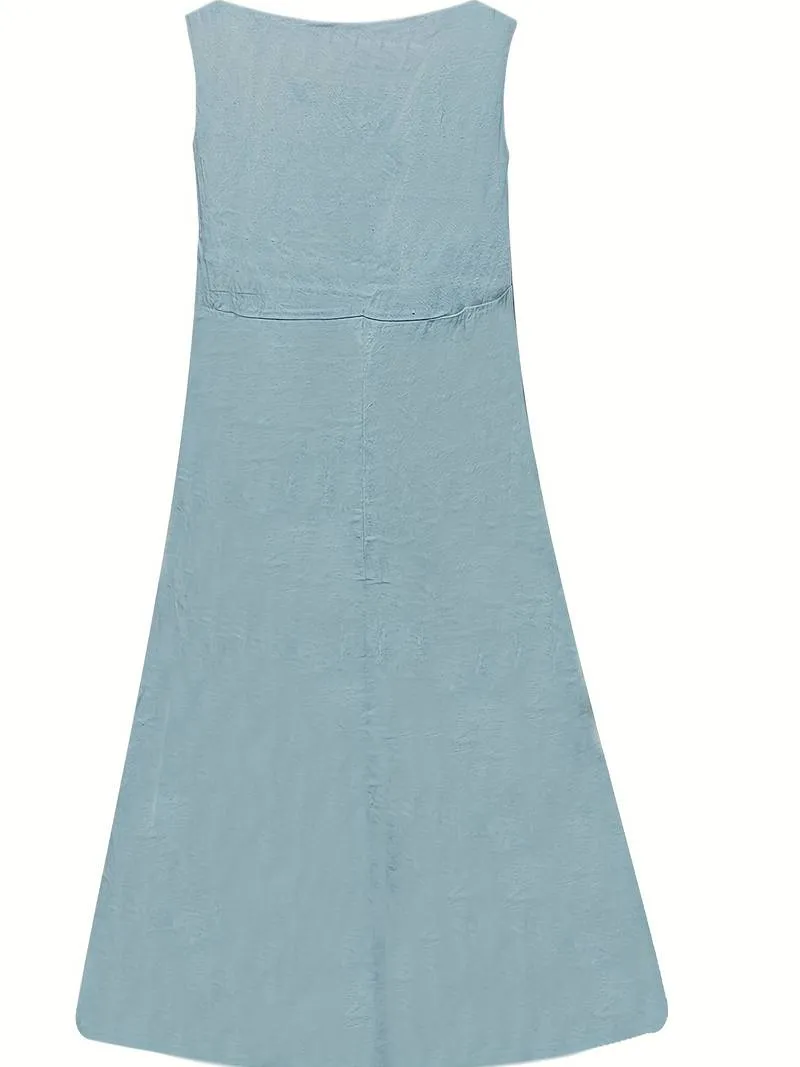 Eden - Pocket Front Solid Dress