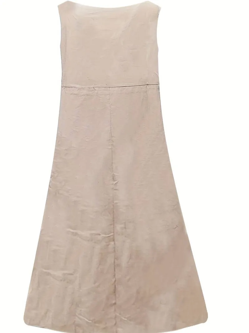 Eden - Pocket Front Solid Dress