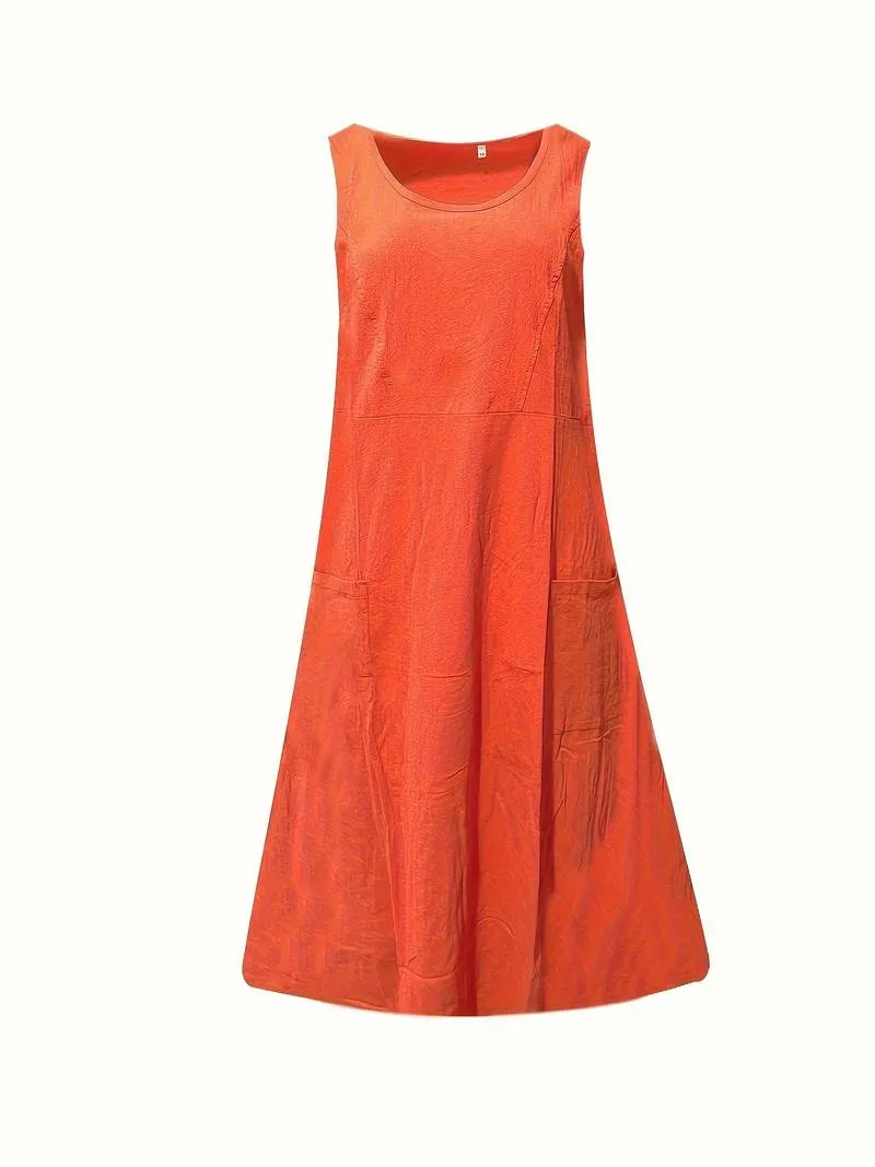 Eden - Pocket Front Solid Dress