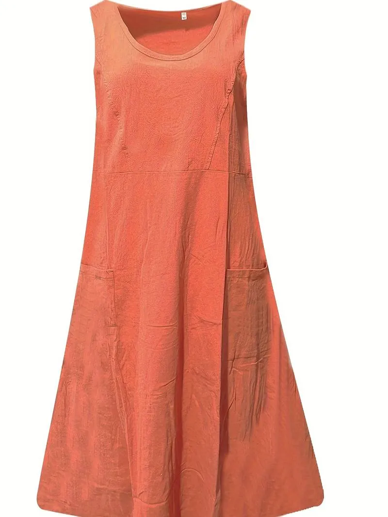 Eden - Pocket Front Solid Dress