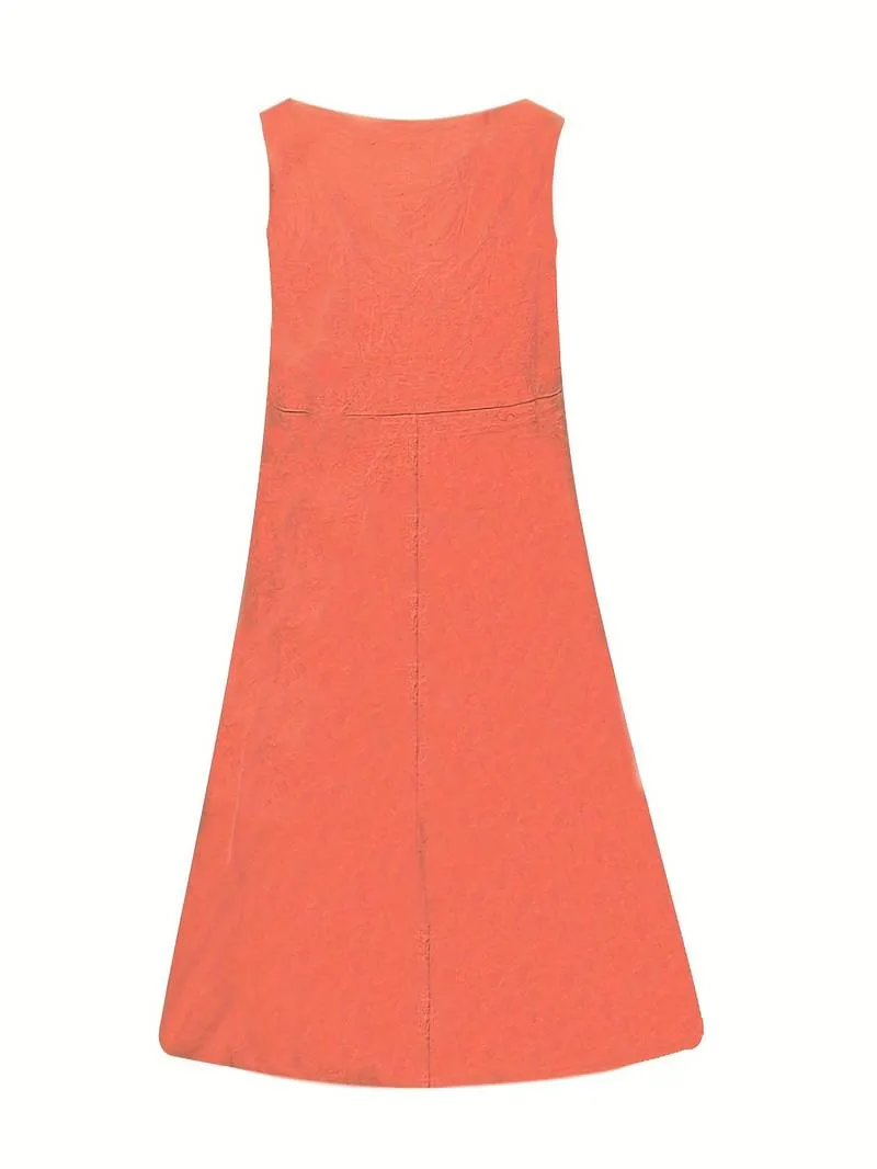 Eden - Pocket Front Solid Dress