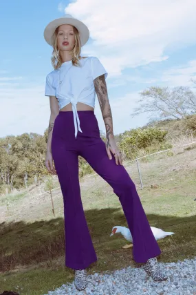 Eggplant Bootleg Pants