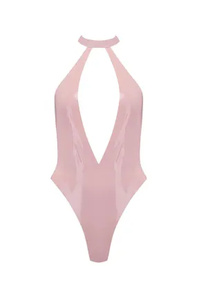 Elissa Poppy Baby Pink Latex Bodysuit