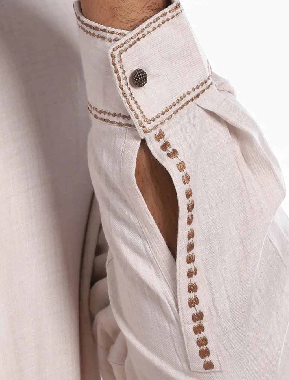 Embroidered Short Slim Fit Panjabi