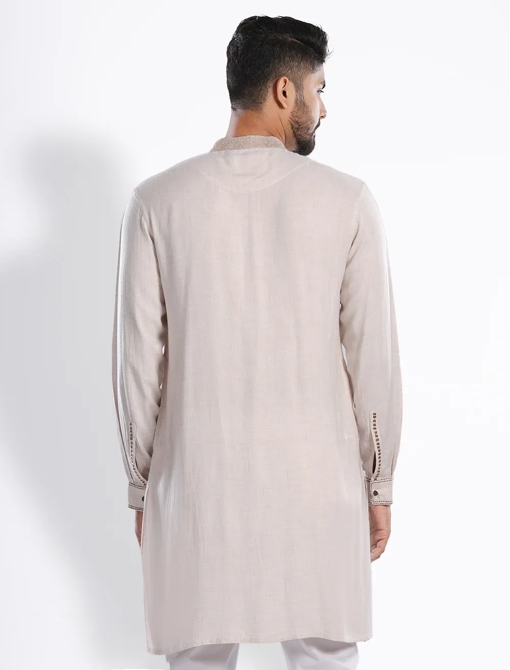 Embroidered Short Slim Fit Panjabi