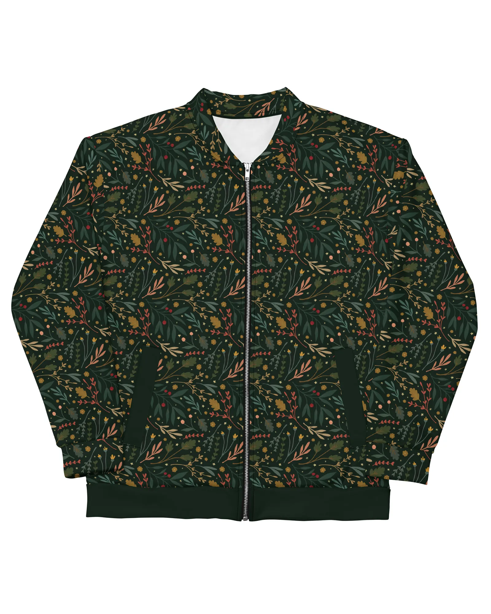 Festive Flora Bomber Jacket