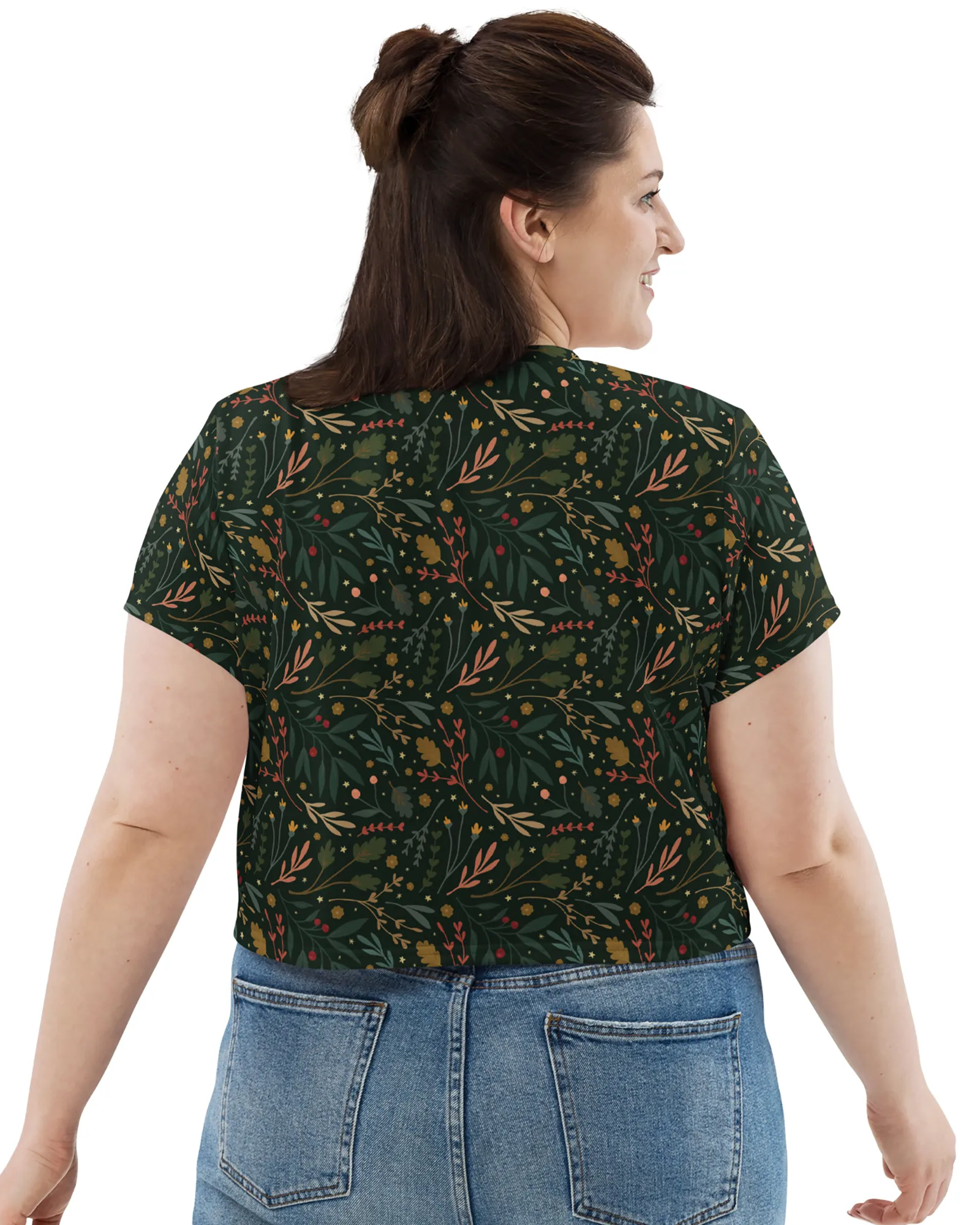 Festive Flora Crop Tee
