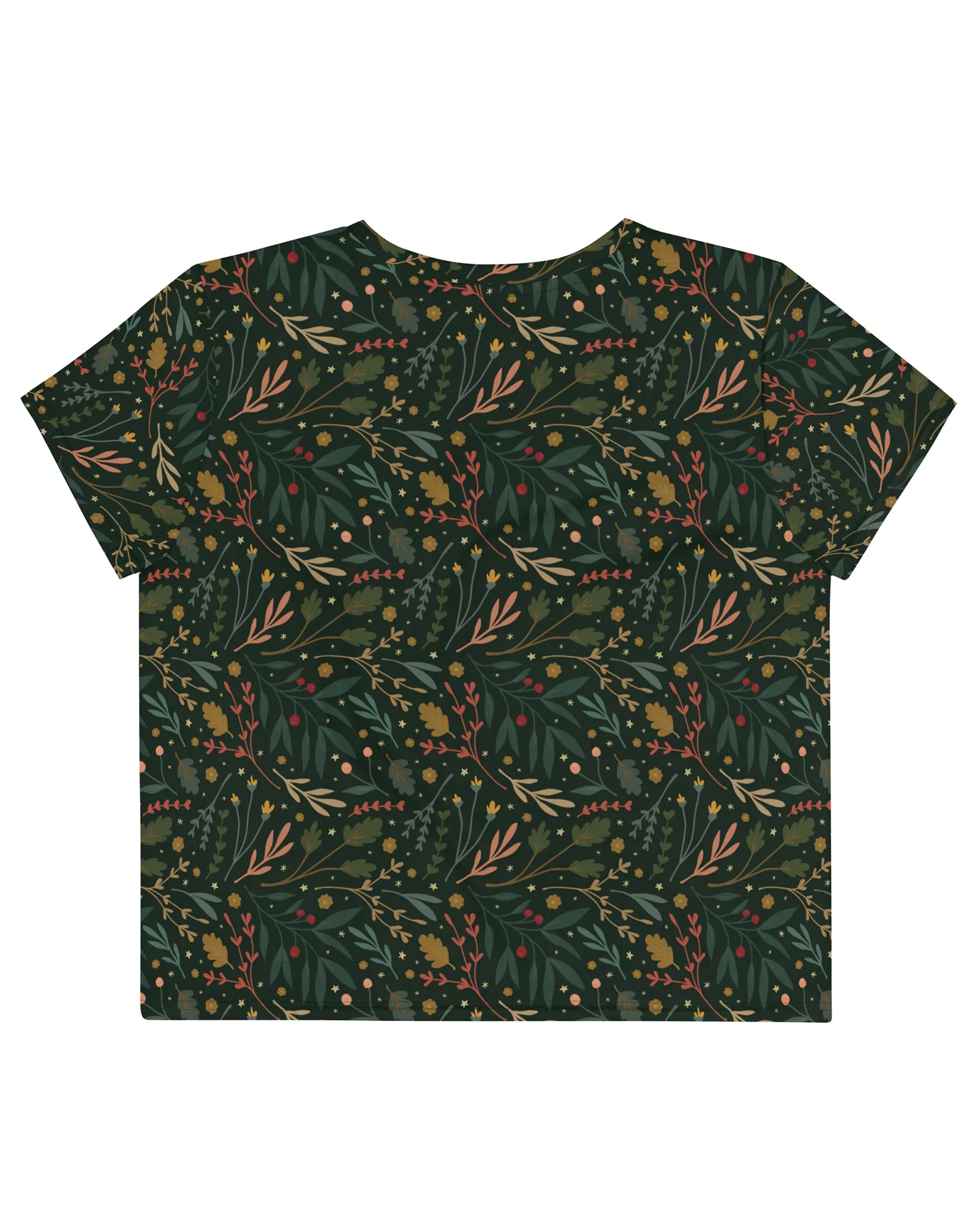 Festive Flora Crop Tee