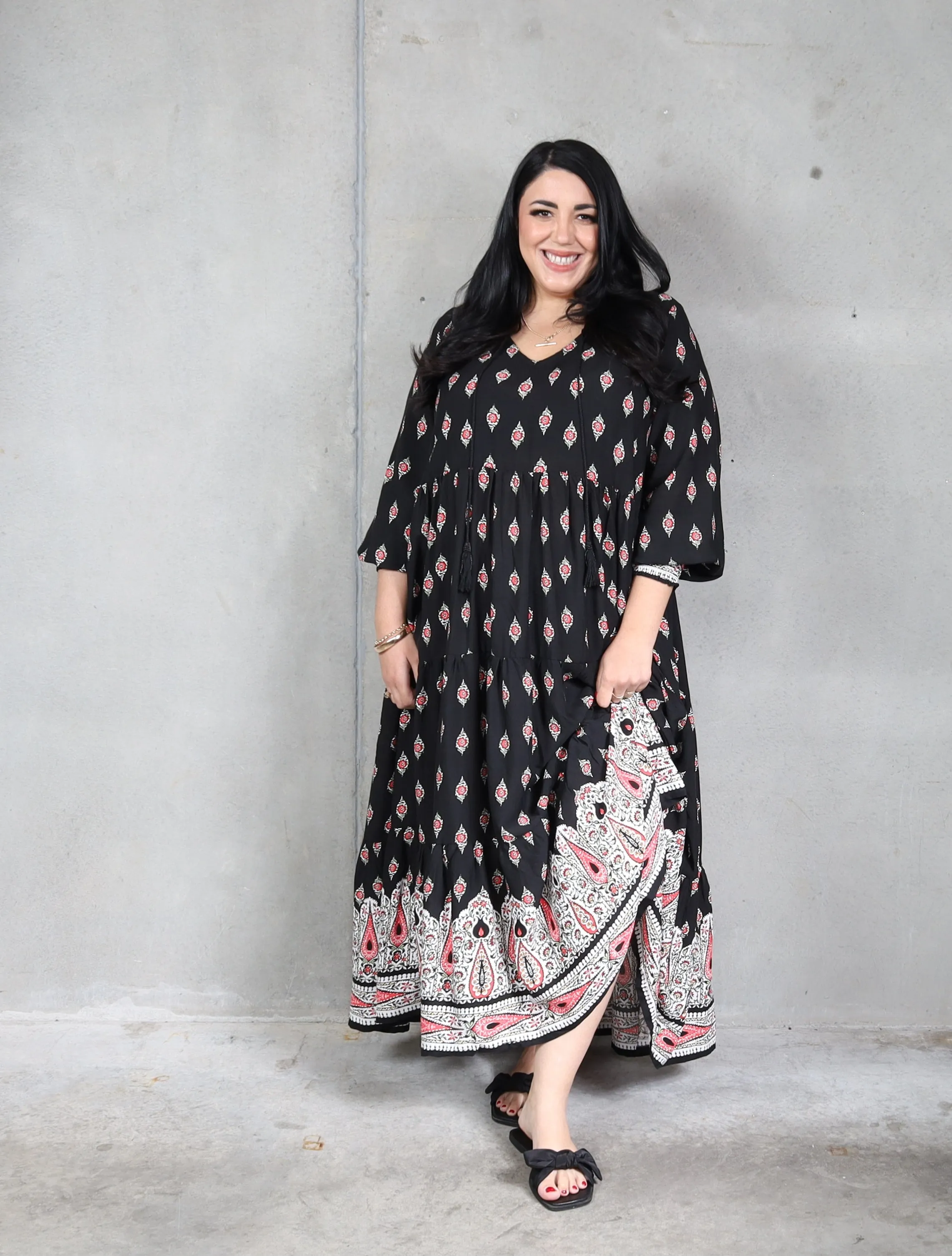 Florence Dress Long Sleeve  -  Taj