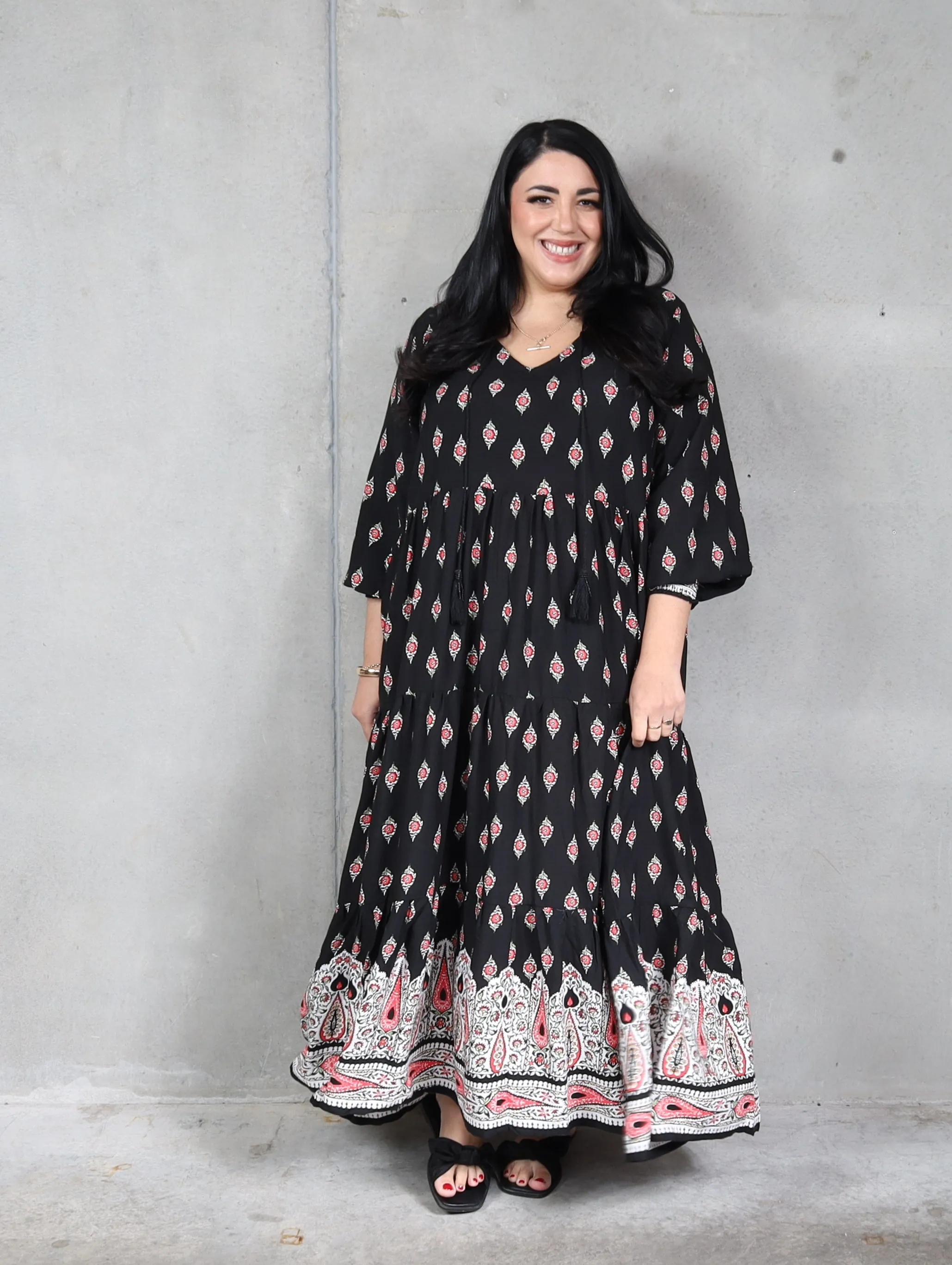 Florence Dress Long Sleeve  -  Taj