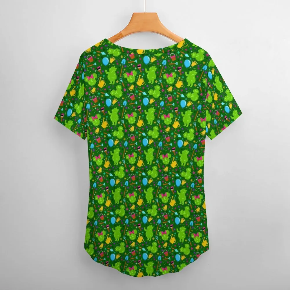 Flower And Garden Women's V-Neck T-Shirt