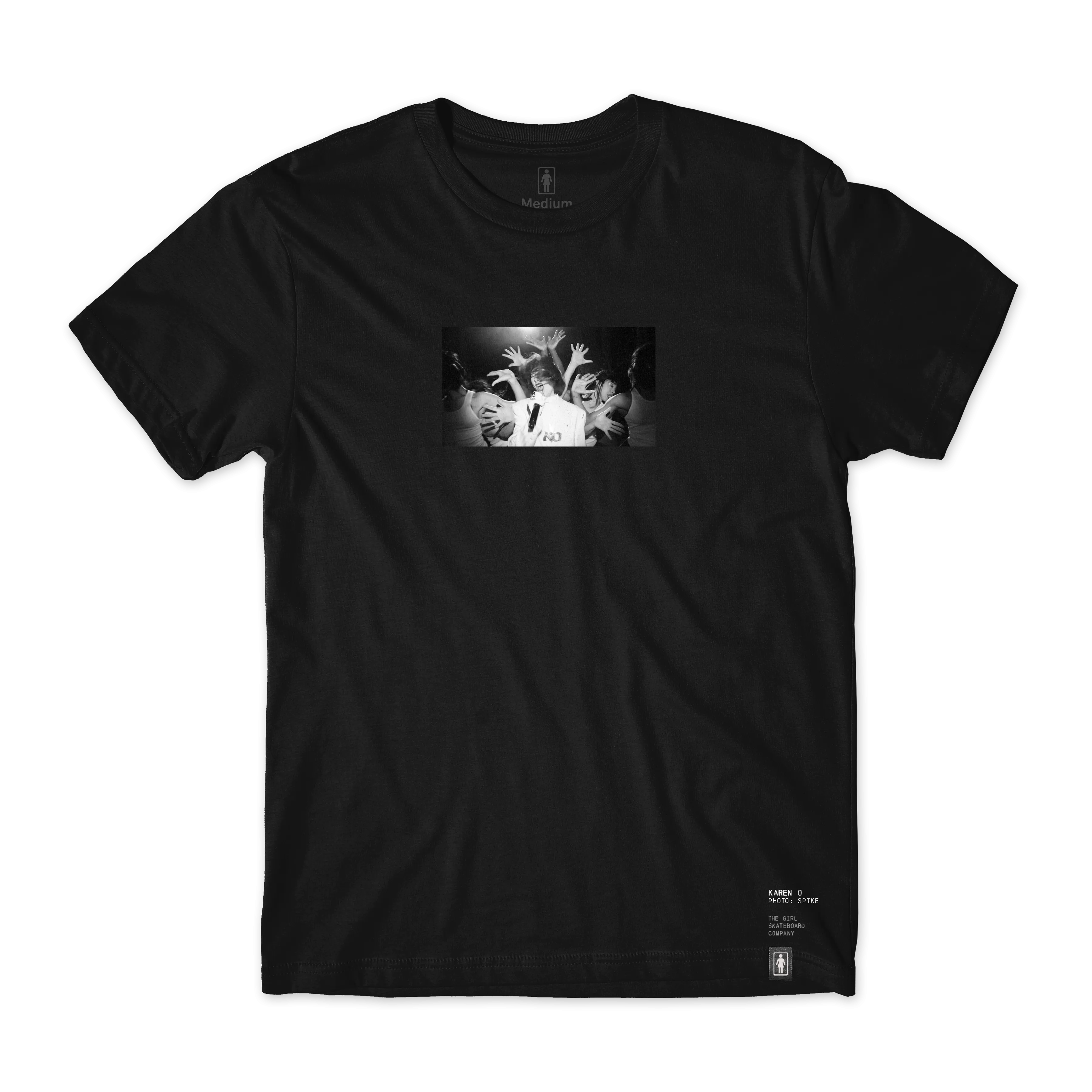 Girl Shot by Spike Karen O Tee Black