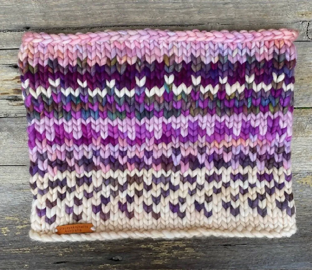 Hand Knitted Cowl, Winter Scarf, Chunky Scarf
