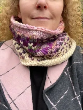 Hand Knitted Cowl, Winter Scarf, Chunky Scarf