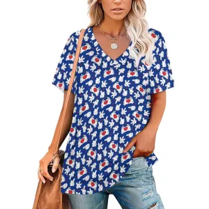 Happy Hands Women's V-Neck T-Shirt