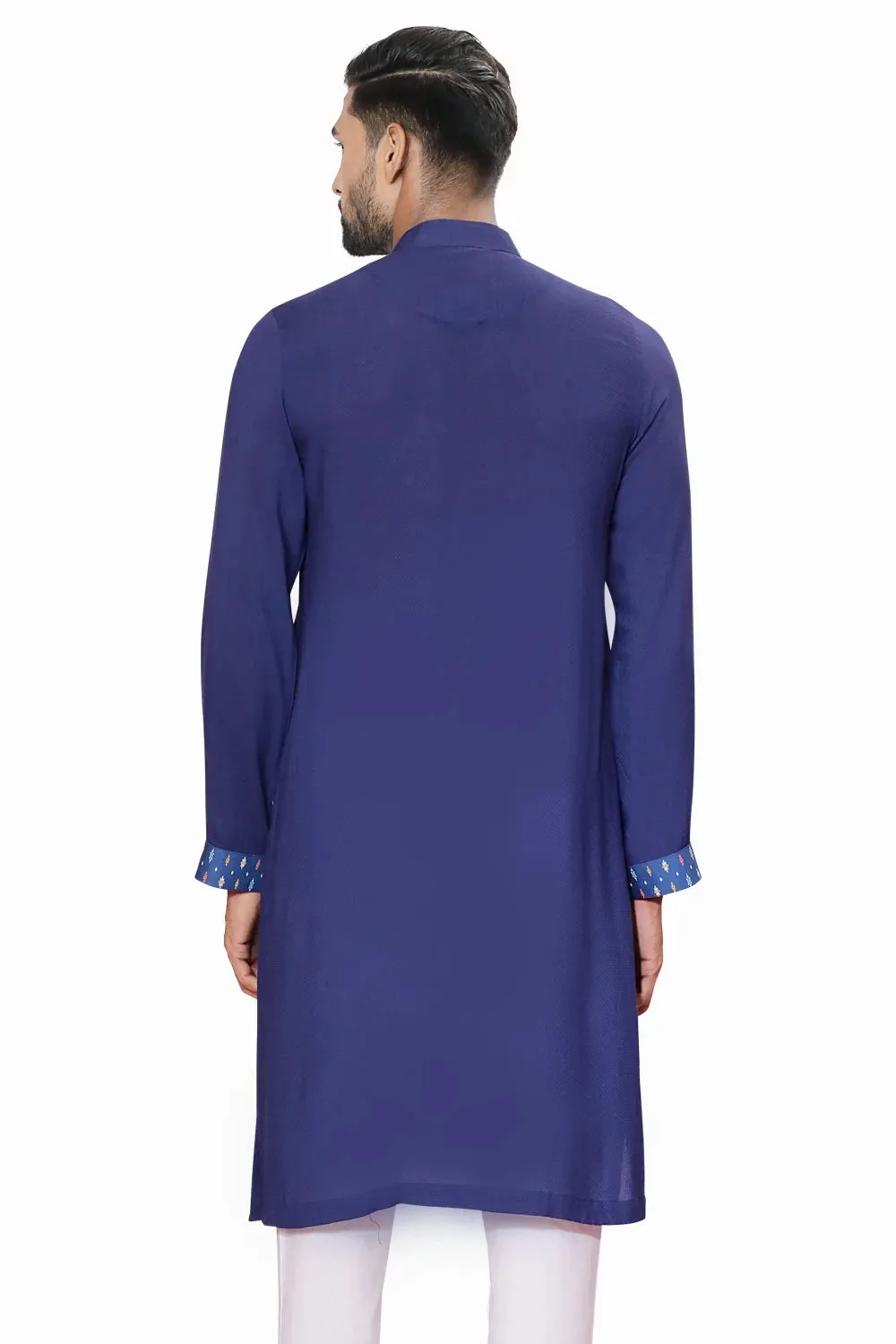 Highlighted Contrasting Regular Fit Panjabi