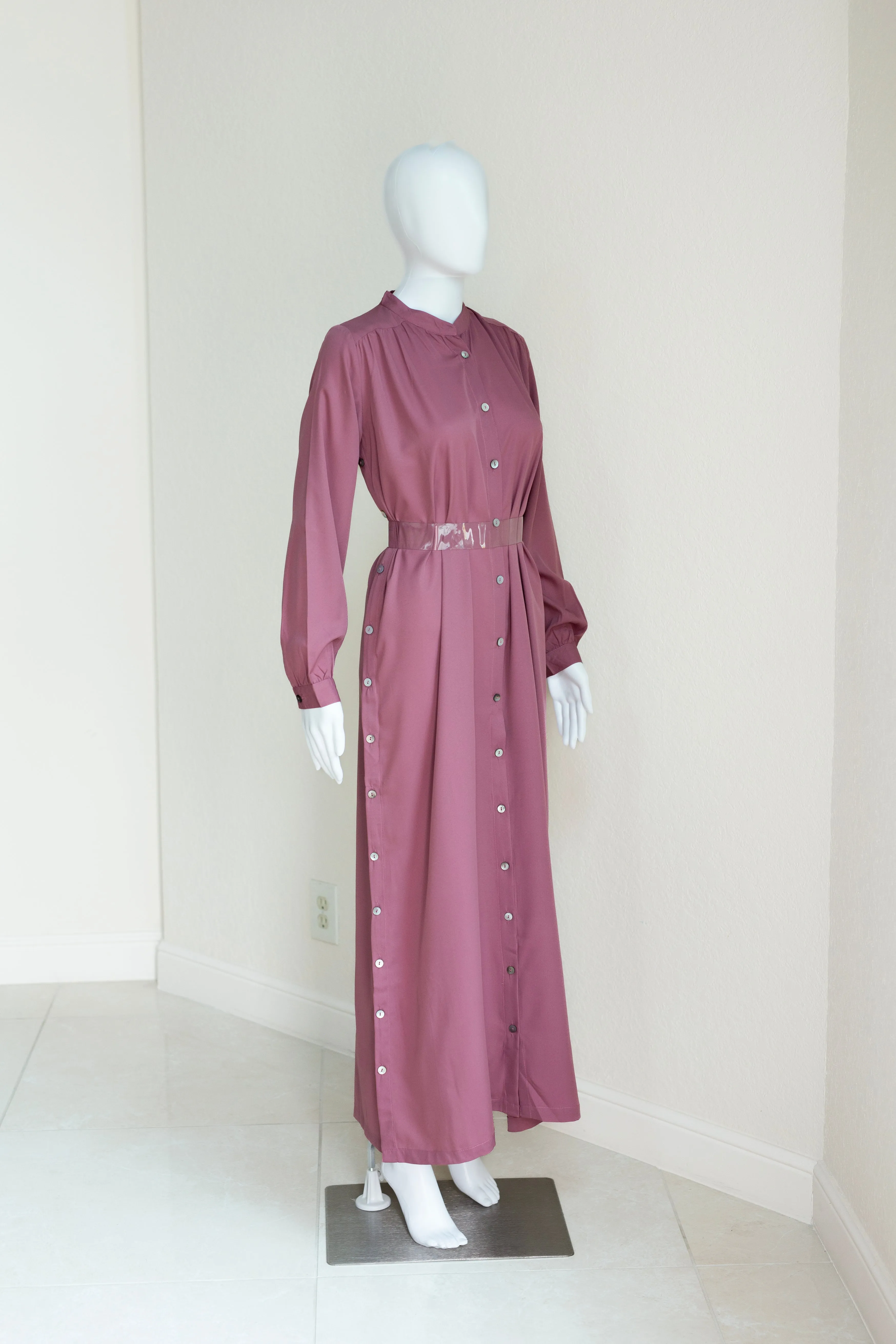 Hiro (Maxi) - Purple Mauve Crepe