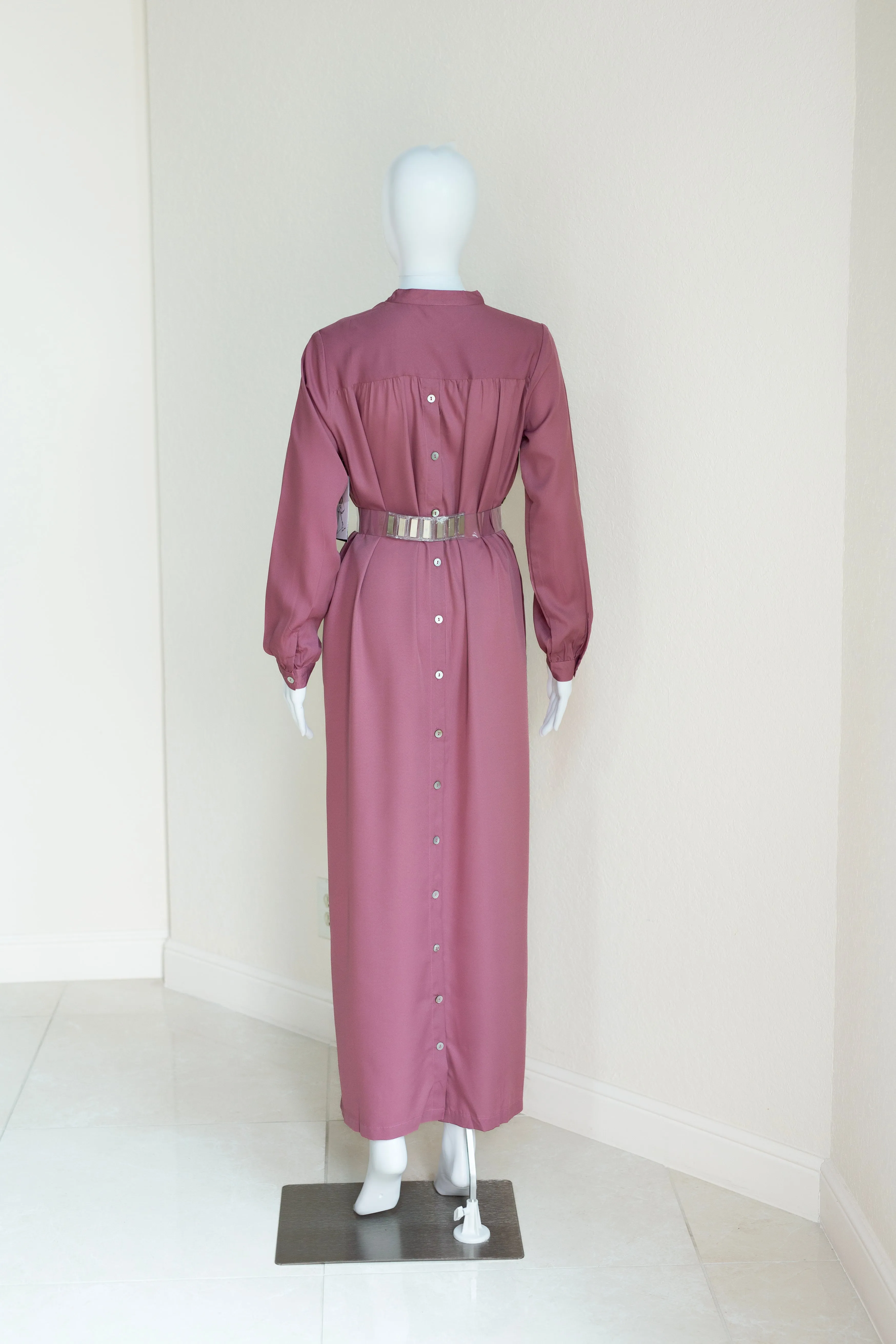 Hiro (Maxi) - Purple Mauve Crepe