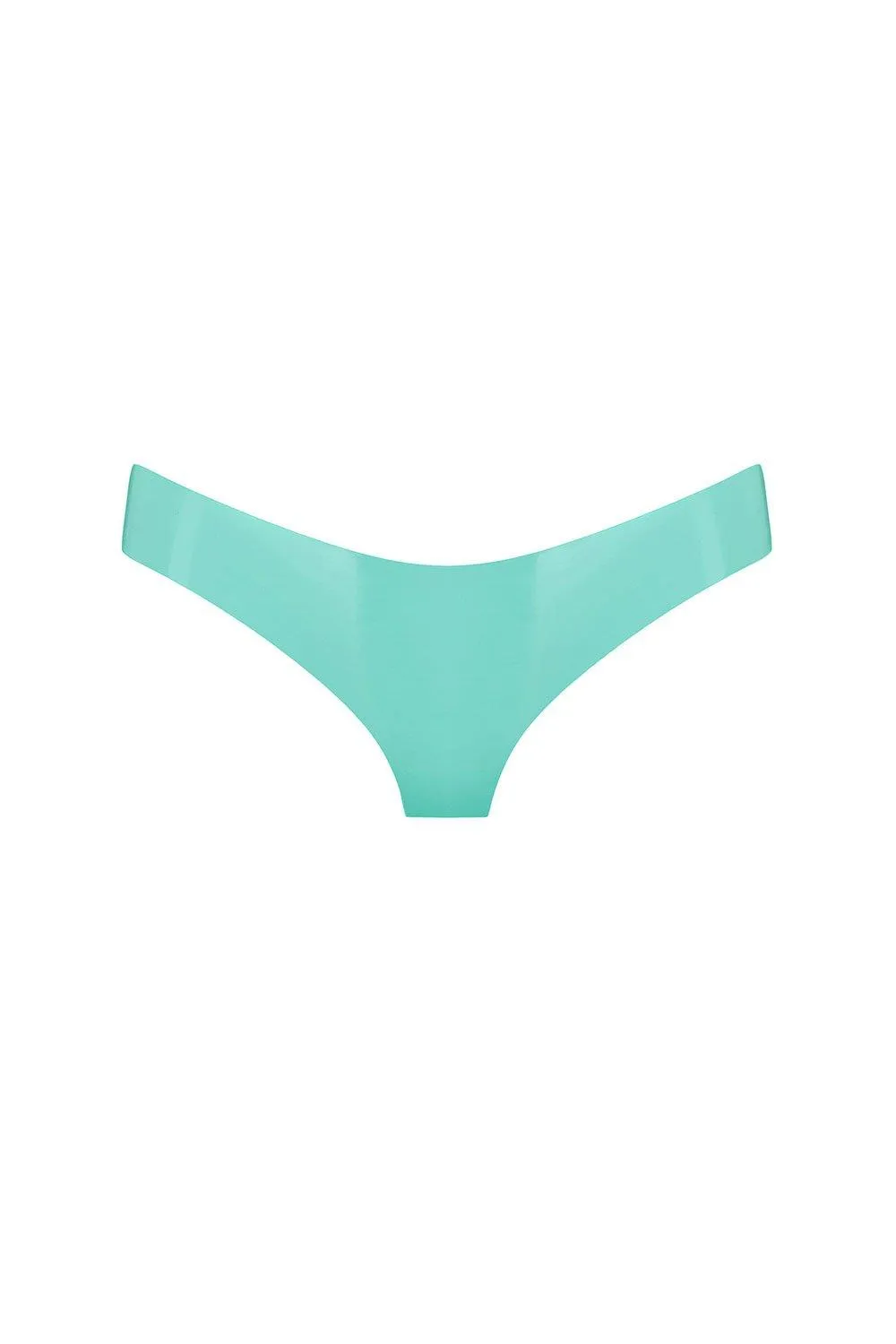Jade Green Latex Cheeky Brief