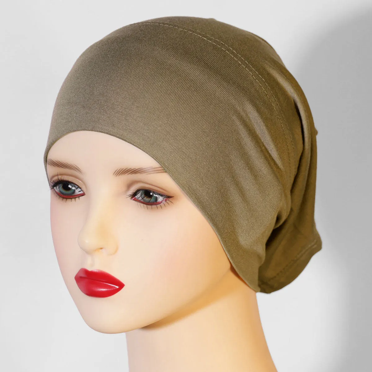 KGN-01 Base cap, no pilling, no fading, pure cotton headscarf for women, elastic and breathable plain hijab  instant hijab