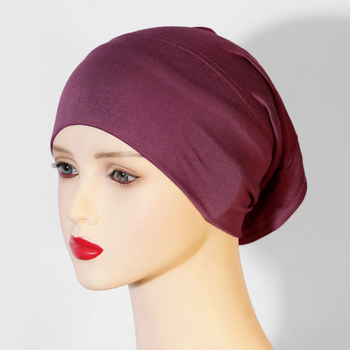 KGN-01 Base cap, no pilling, no fading, pure cotton headscarf for women, elastic and breathable plain hijab  instant hijab