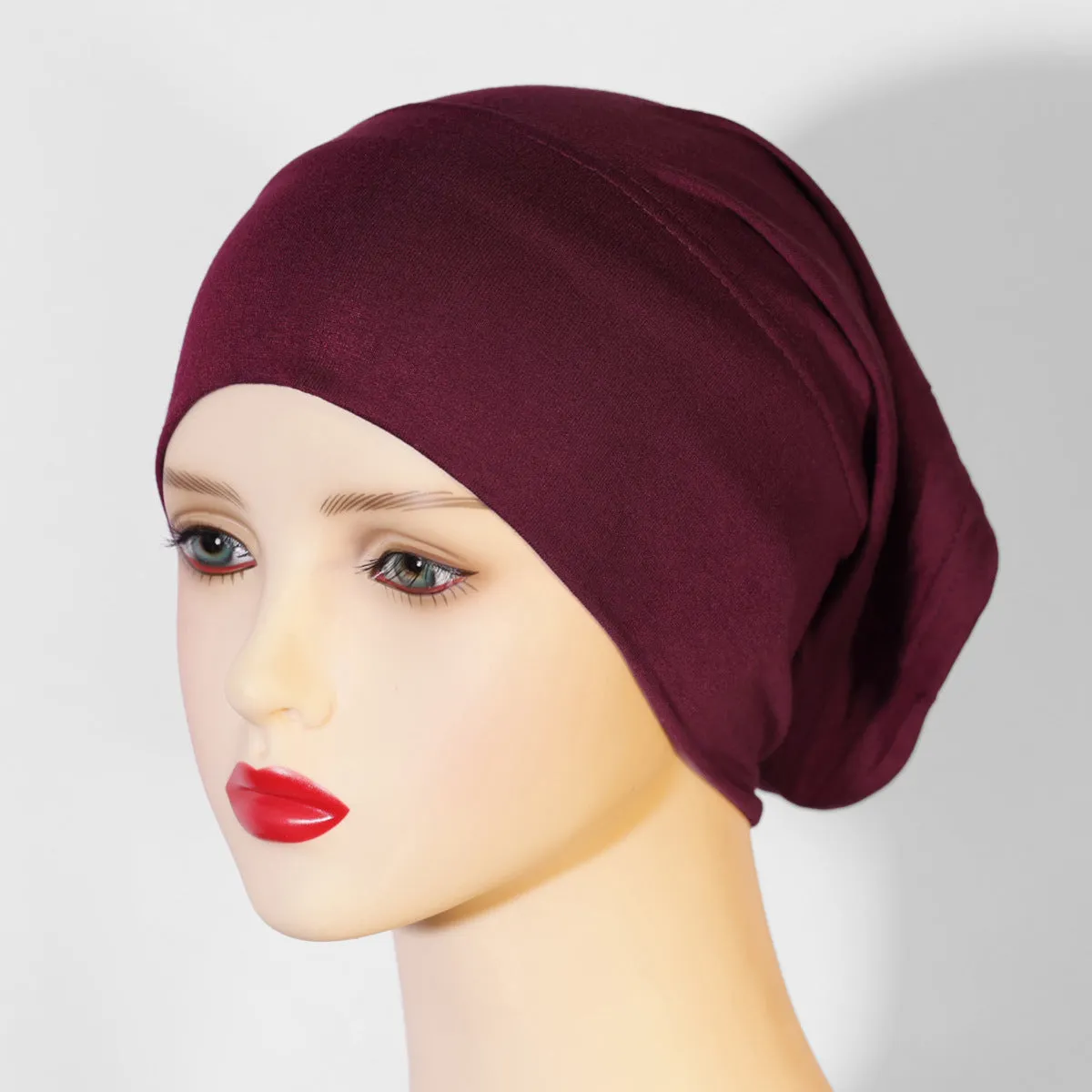 KGN-01 Base cap, no pilling, no fading, pure cotton headscarf for women, elastic and breathable plain hijab  instant hijab