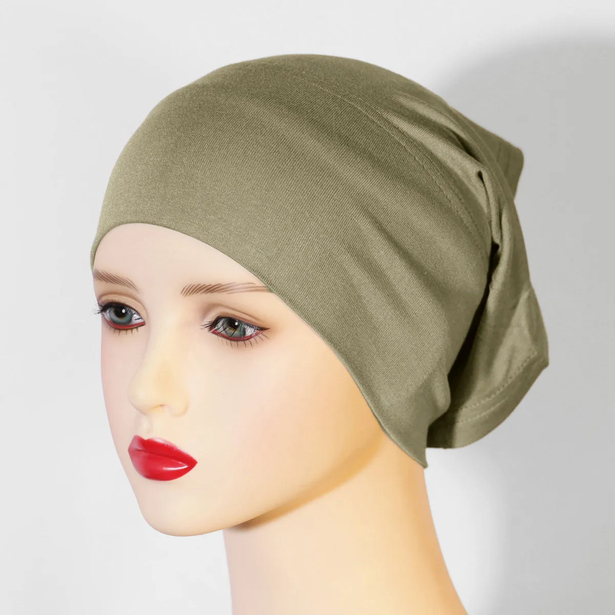 KGN-01 Base cap, no pilling, no fading, pure cotton headscarf for women, elastic and breathable plain hijab  instant hijab