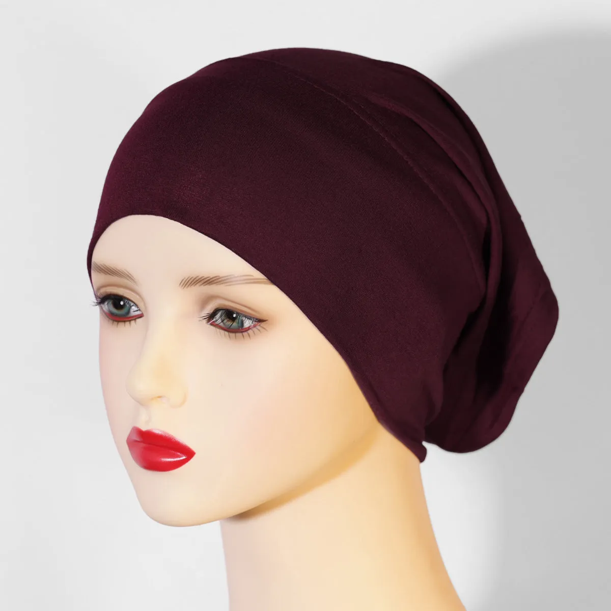 KGN-01 Base cap, no pilling, no fading, pure cotton headscarf for women, elastic and breathable plain hijab  instant hijab