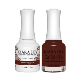 Kiara Sky Classic Gel & Polish Duo - #571 Haute Chocolate
