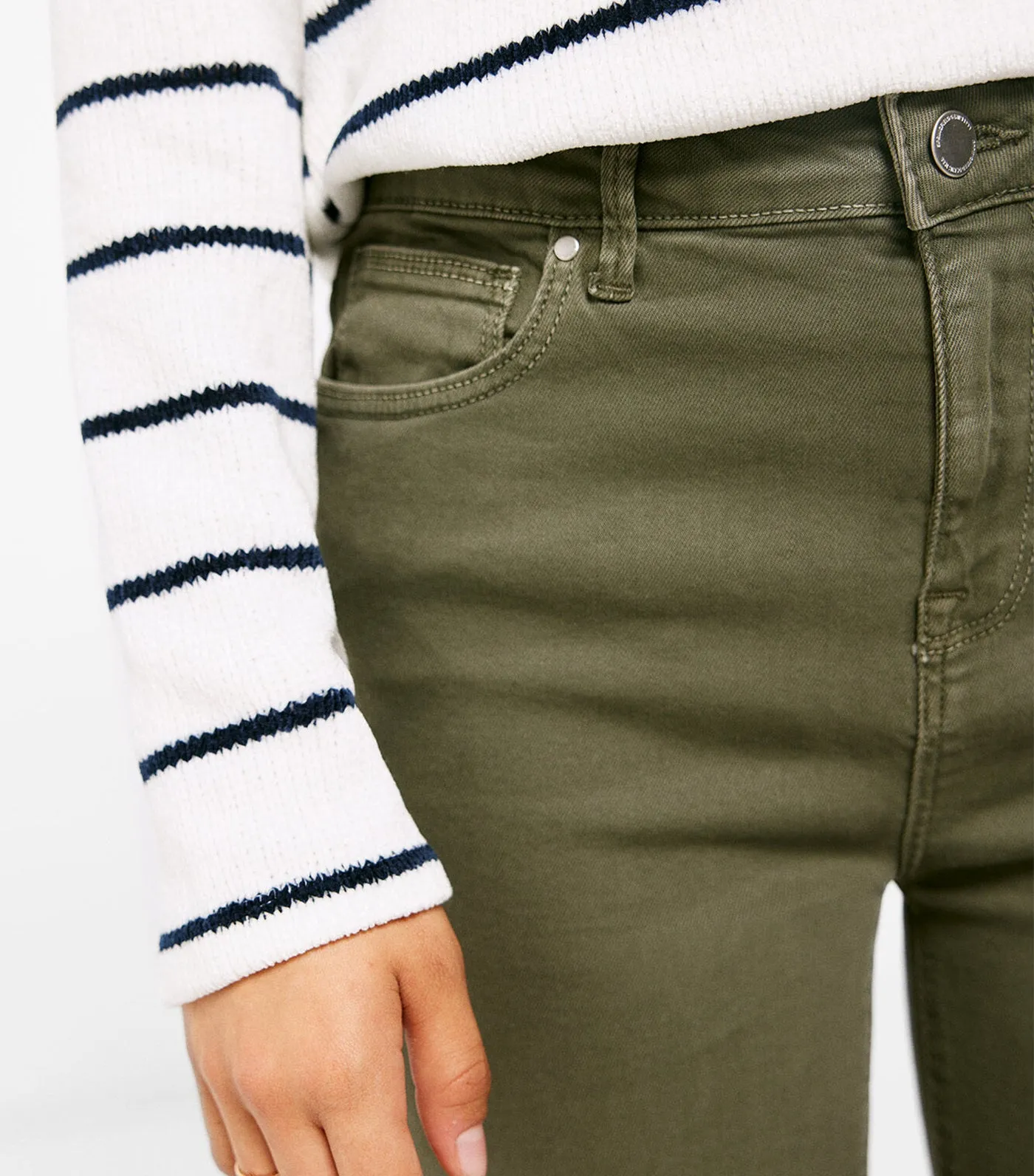 Kick Flare Jeans Sustainable Wash Khaki