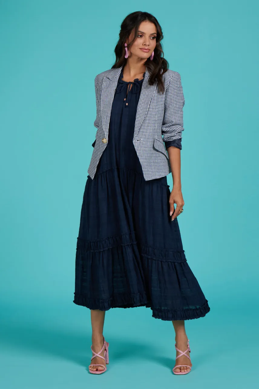 Kidston Jacket in Indigo Check