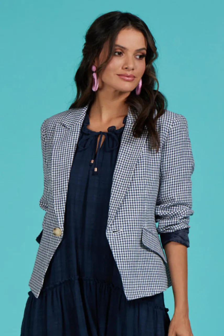 Kidston Jacket in Indigo Check