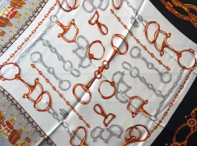 Lady's Square Mulberry Silk Scarf, Square 88cm*88cm, Golden Printed