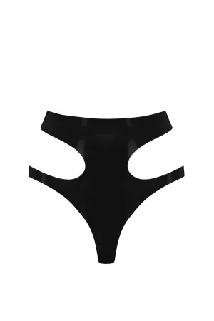 Latex Cut Out Thong