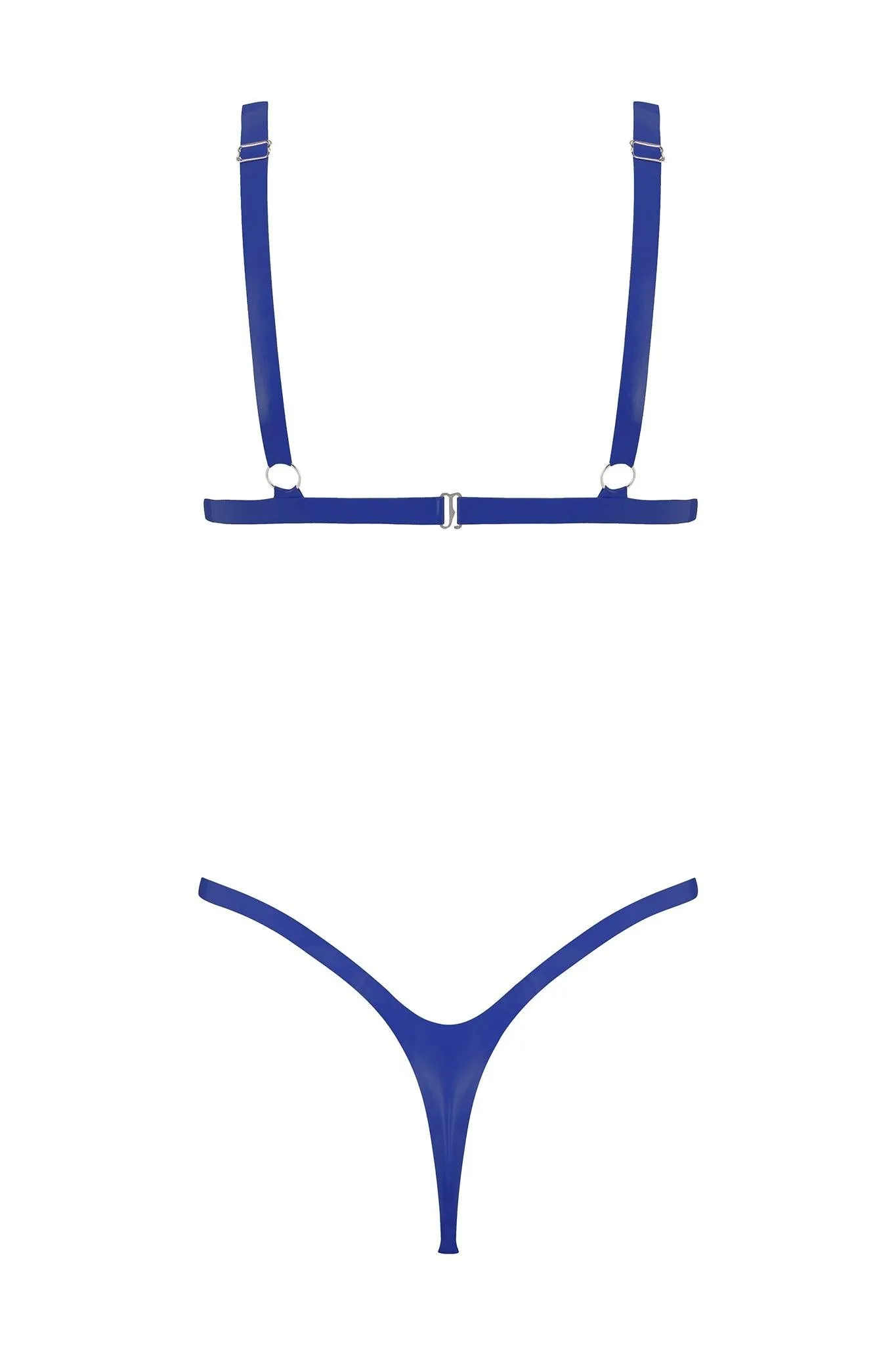 Latex Triangle Lingerie Set