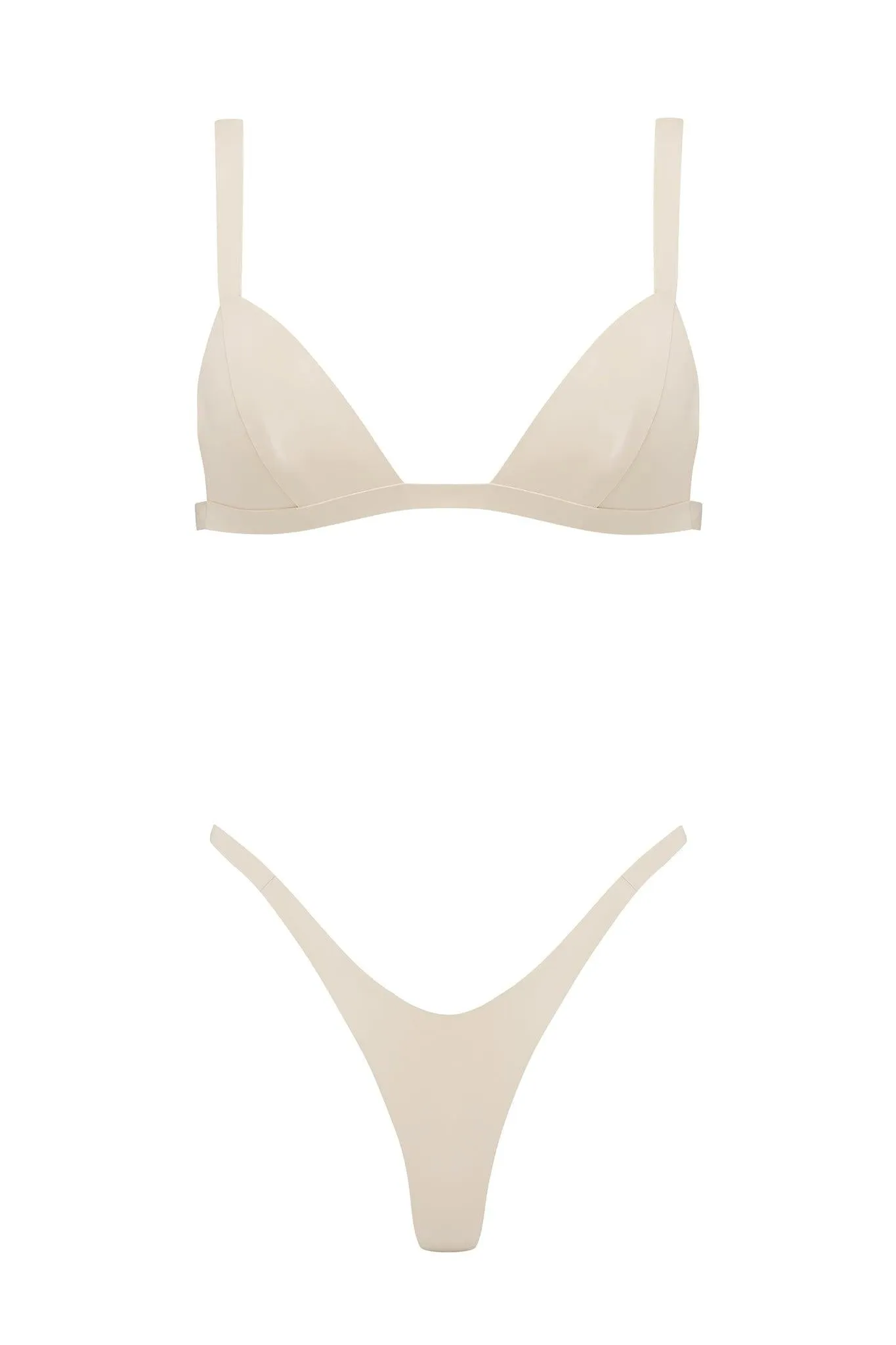 Latex Triangle Lingerie Set