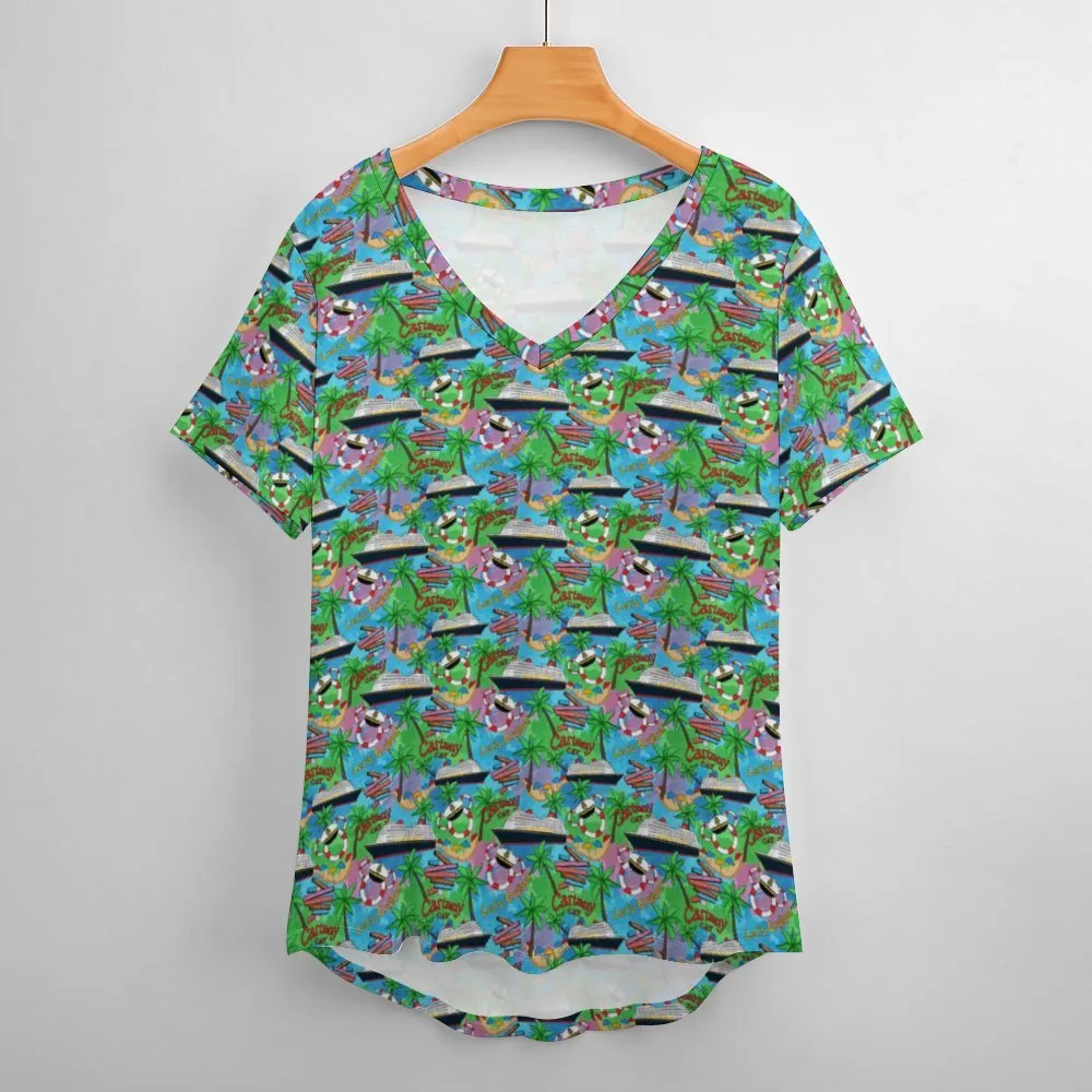 Let's Cruise Women's V-Neck T-Shirt