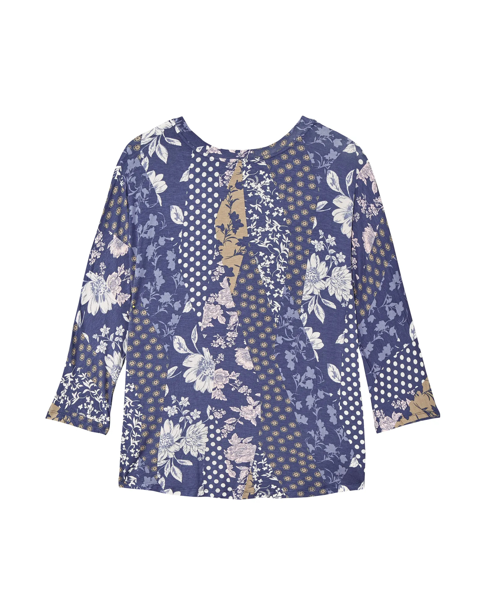 Marjorie Detailed Back Tee | Navy / Pink
