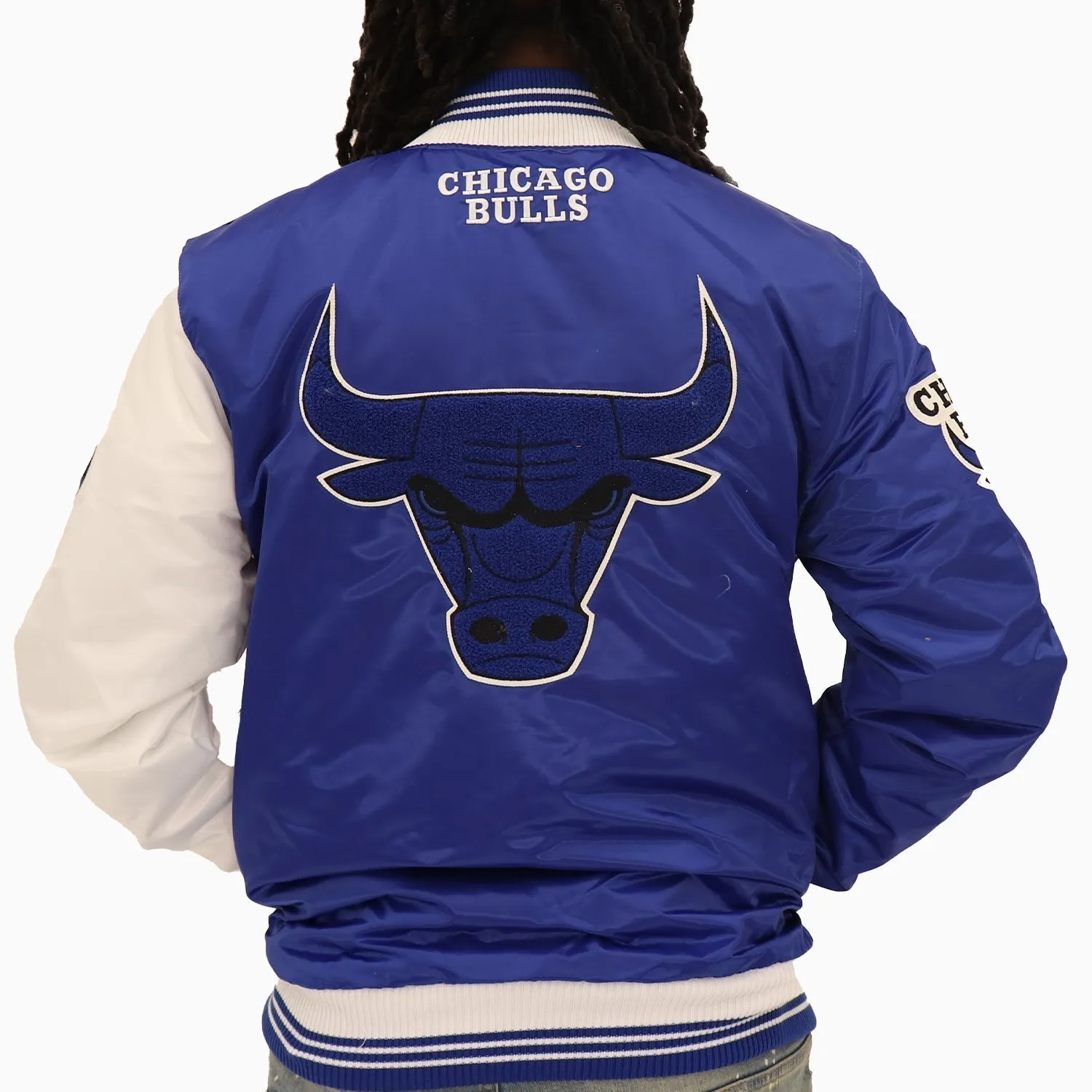 Men's Chicago Bulls NBA Varsity Satin Jacket