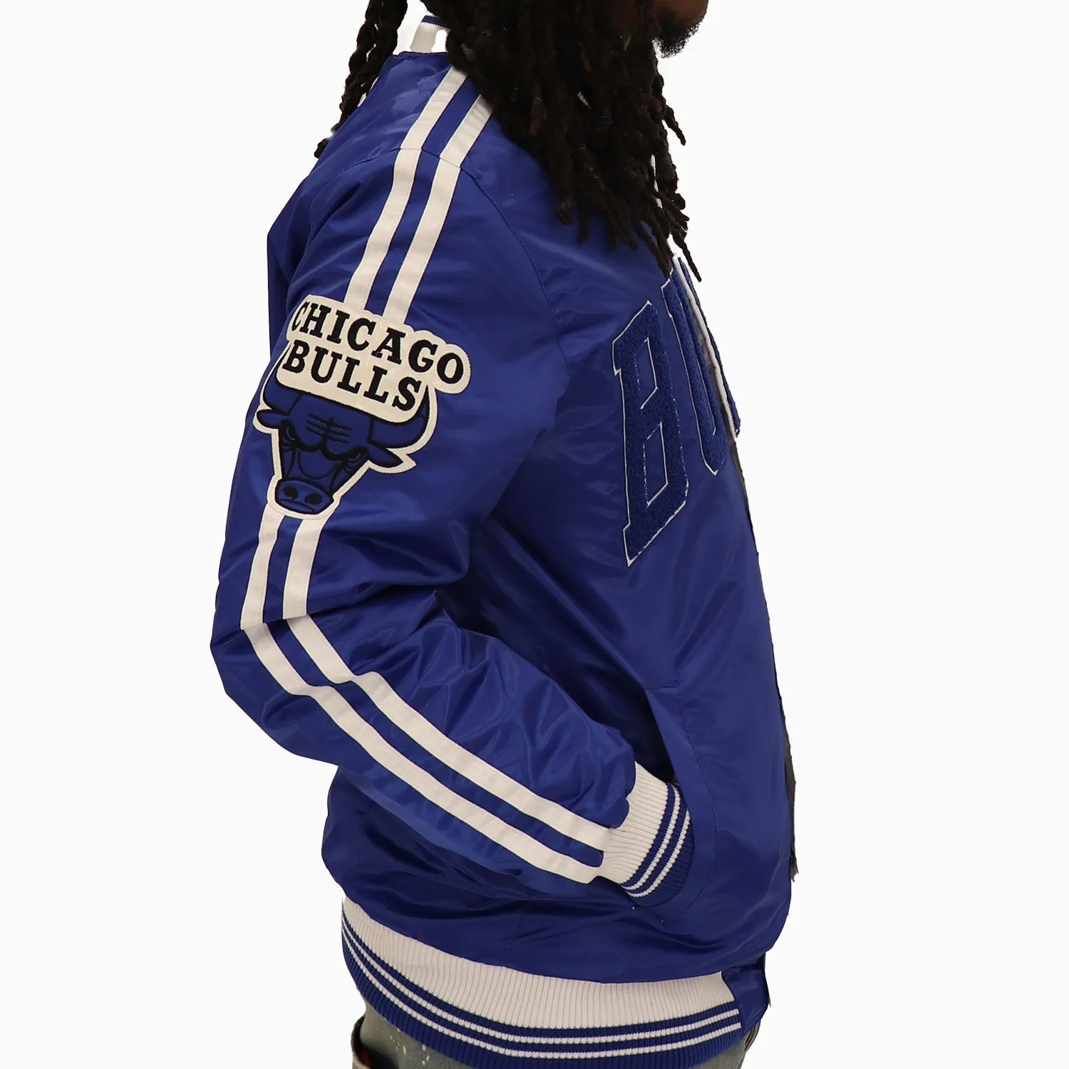 Men's Chicago Bulls NBA Varsity Satin Jacket