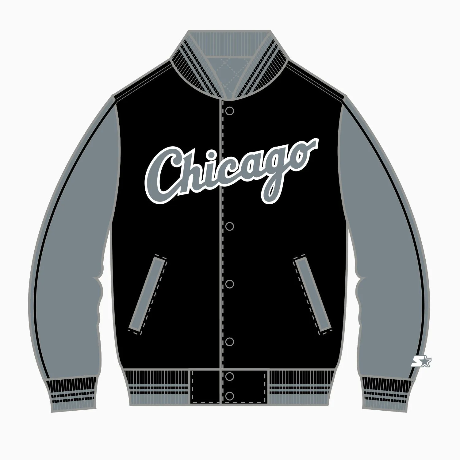 Men's Chicago White Sox MLB Varsity Satin Jacket