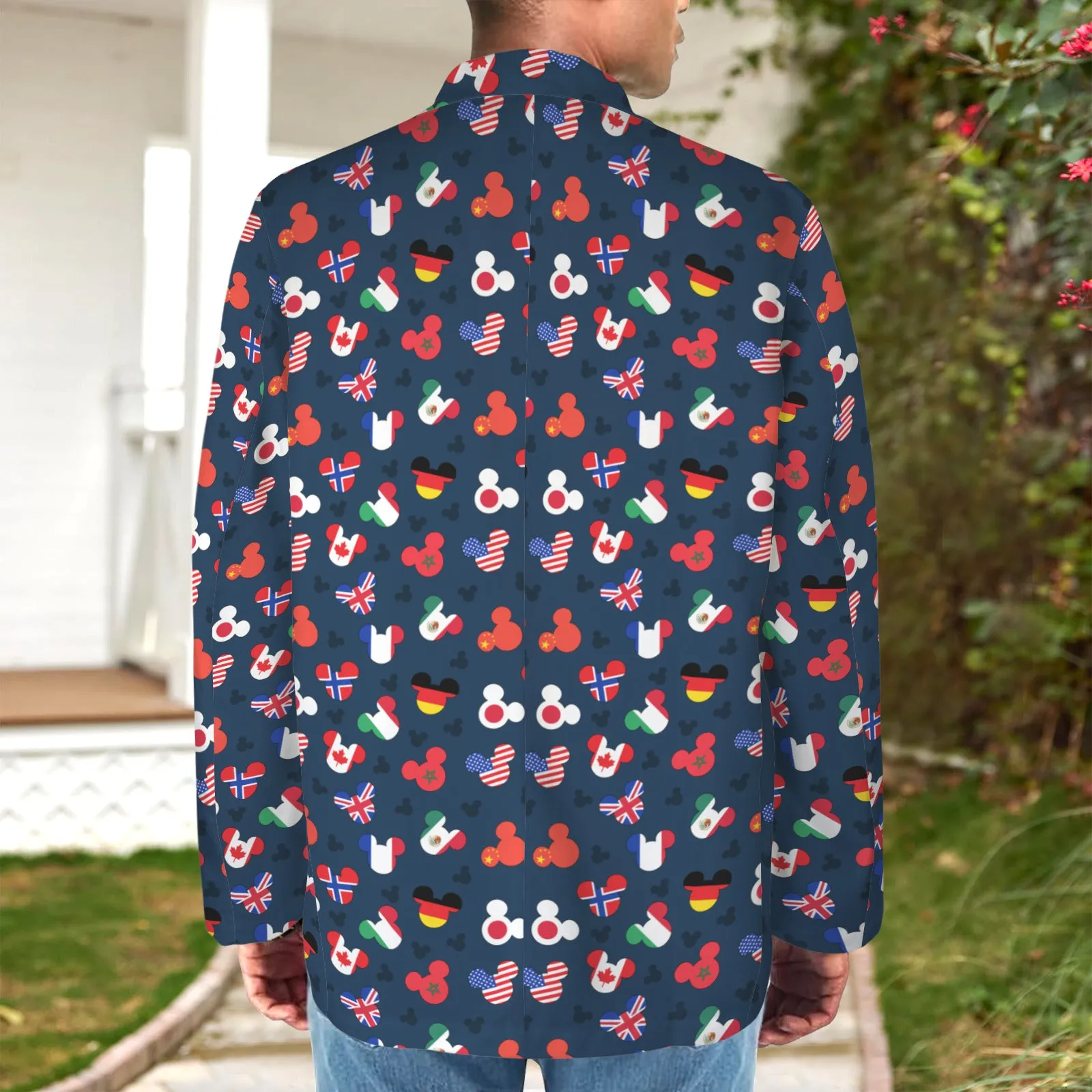 Mickey Flags Men's Blazer Jacket