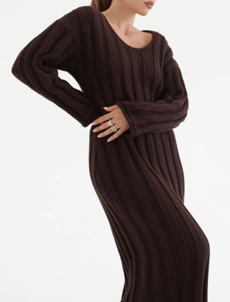 Missoula Maxi Dress | Espresso
